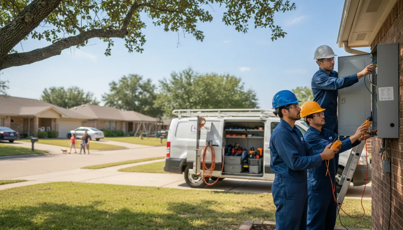 Certified electrician providing emergency electrical services in Mechanicsville, IA